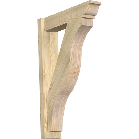Ekena Millwork Funston Traditional Rough Sawn Outlooker, Douglas Fir, 6"W x 24"D x 36"H OUT06X24X36FST01RDF
